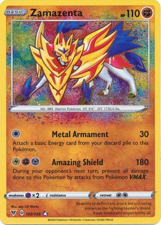 Zamazenta - 102/185 - Amazing Rare available at 401 Games Canada