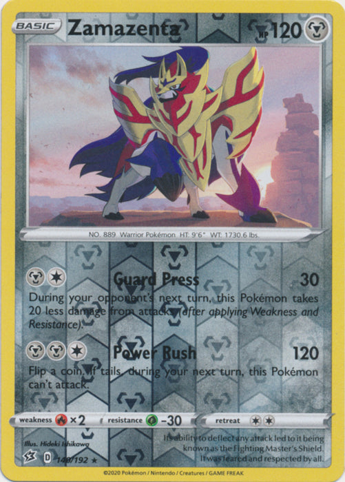 Zamazenta - 140/192 - Rare - Reverse Holo available at 401 Games Canada