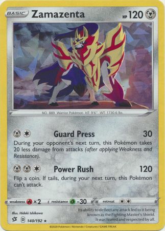 Zamazenta - 140/192 - Shattered Holo Rare - Theme Deck Exclusive available at 401 Games Canada