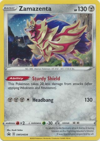 Zamazenta - SWSH034 - Holo Promo available at 401 Games Canada