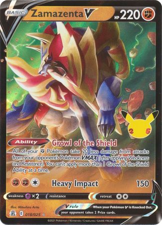 Zamazenta V - 018/025 - Ultra Rare available at 401 Games Canada