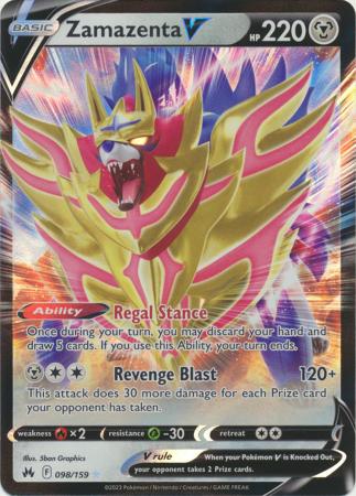 Zamazenta V - 098/159 - Ultra Rare available at 401 Games Canada