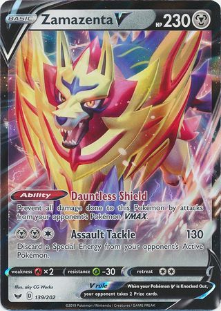 Zamazenta V - 139/202 - Ultra Rare available at 401 Games Canada