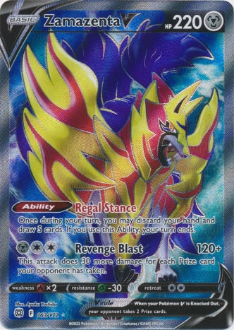 Zamazenta V - 163/172 - Full Art Ultra Rare available at 401 Games Canada