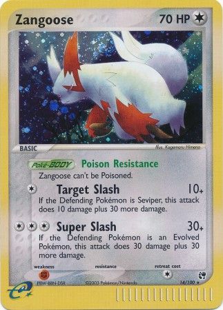 Zangoose - 14/100 - Holo Rare available at 401 Games Canada