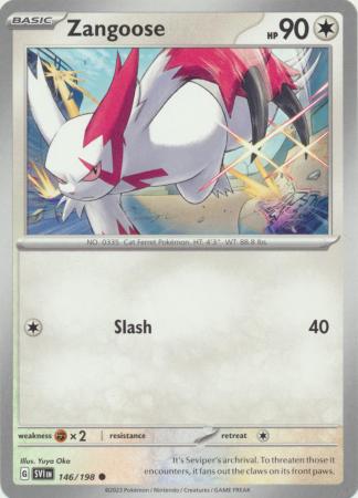 Zangoose - 146/198 - Common available at 401 Games Canada