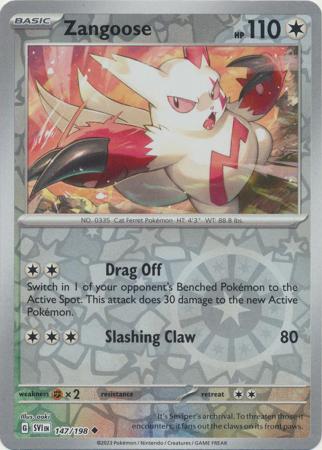 Zangoose - 147/198 - Uncommon - Reverse Holo available at 401 Games Canada