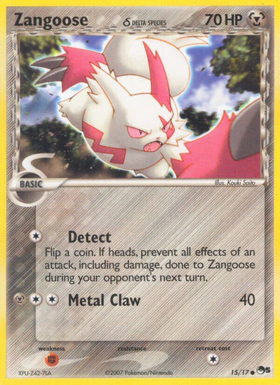 Zangoose - 15/17 - Common available at 401 Games Canada