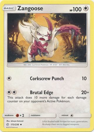 Zangoose - 173/236 - Uncommon available at 401 Games Canada