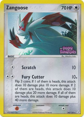 Zangoose - 34/110 - Rare - Reverse Holo available at 401 Games Canada