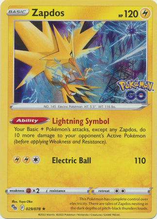 Zapdos - 029/078 - Holo Rare available at 401 Games Canada