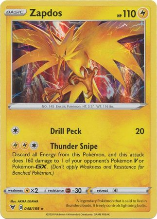 Zapdos - 048/185 - Holo Rare available at 401 Games Canada