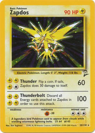 Zapdos - 20/130 - Holo available at 401 Games Canada