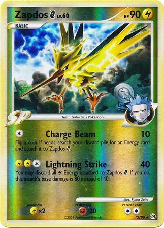 Zapdos G - 12/99 - Holo Rare - Reverse Holo available at 401 Games Canada