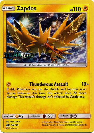 Zapdos - SM159 - Pre-Release Promo available at 401 Games Canada