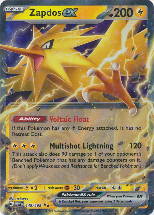 Zapdos ex - 145/165 - Double Rare available at 401 Games Canada