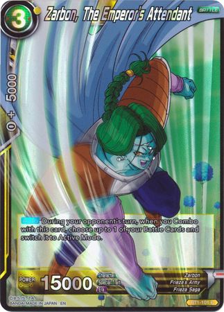 Zarbon, The Emperor's Attendant - BT1-101 - Common (Reprint) (Foil) (Full Art) available at 401 Games Canada