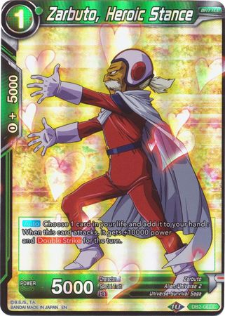 Zarbuto, Heroic Stance - DB2-081 - Common (Reprint) (Foil) available at 401 Games Canada