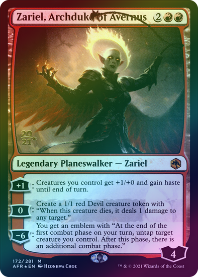 401 Games Canada - Zariel, Archduke of Avernus - Prerelease Promo (PAFR) (Foil) 401 Games Canada - Zariel, Archduke of Avernus - Prerelease Promo (PAFR) (Foil)