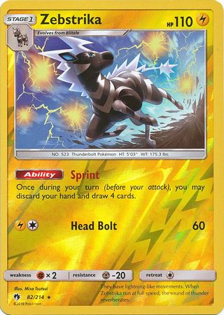 Zebstrika - 82/214 - Rare - Reverse Holo available at 401 Games Canada