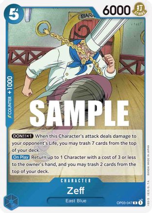 Zeff - OP03-047 - Rare available at 401 Games Canada
