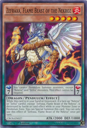 Zefraxa, Flame Beast of the Nekroz - CROS-EN027 - Common - 1st Edition available at 401 Games Canada