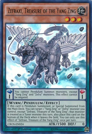 Zefraxi, Treasure of the Yang Zing - CROS-EN024 - Ultra Rare - 1st Edition available at 401 Games Canada
