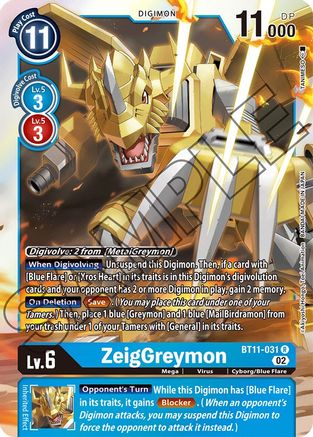 ZeigGreymon - BT11-031 - Rare available at 401 Games Canada