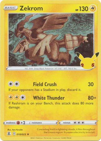 Zekrom - 010/025 - Holo Rare available at 401 Games Canada