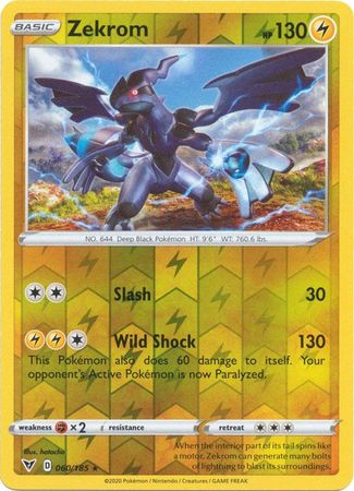 Zekrom - 060/185 - Holo Rare - Reverse Holo available at 401 Games Canada