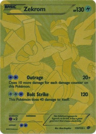 how much is a gold zekrom pokemon card worth 401 Games Canada - Zekrom - 115/113
