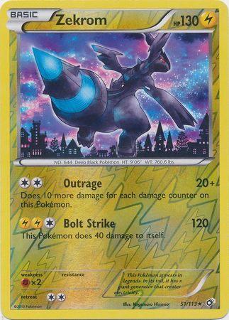 Zekrom - 51/113 - Holo Rare - Reverse Holo available at 401 Games Canada