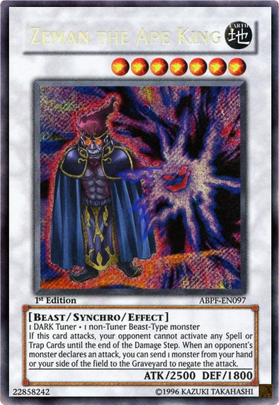 Zeman the Ape King - ABPF-EN097 - Secret Rare - 1st Edition available at 401 Games Canada