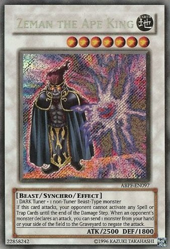 Zeman the Ape King - ABPF-EN097 - Secret Rare - Unlimited available at 401 Games Canada