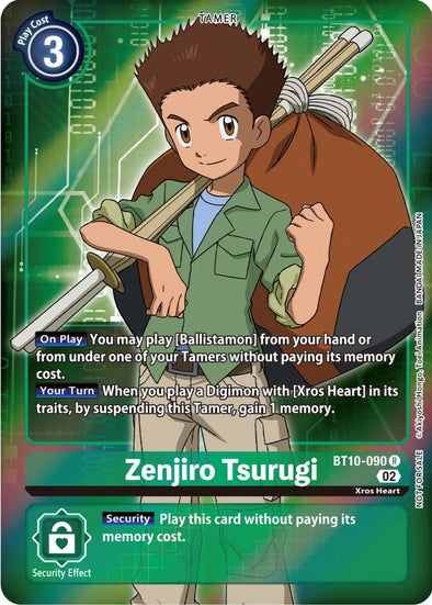 Zenjiro Tsurugi (Box Topper) - BT10-090 - Rare available at 401 Games Canada