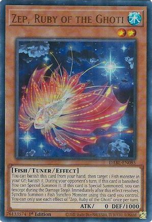 Zep, Ruby of the Ghoti - DABL-EN085 - Ultra Rare - 1st Edition available at 401 Games Canada