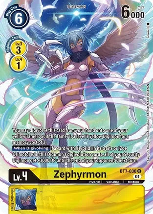 Zephyrmon (BT11 Alternate Art) - BT7-036 - Uncommon available at 401 Games Canada