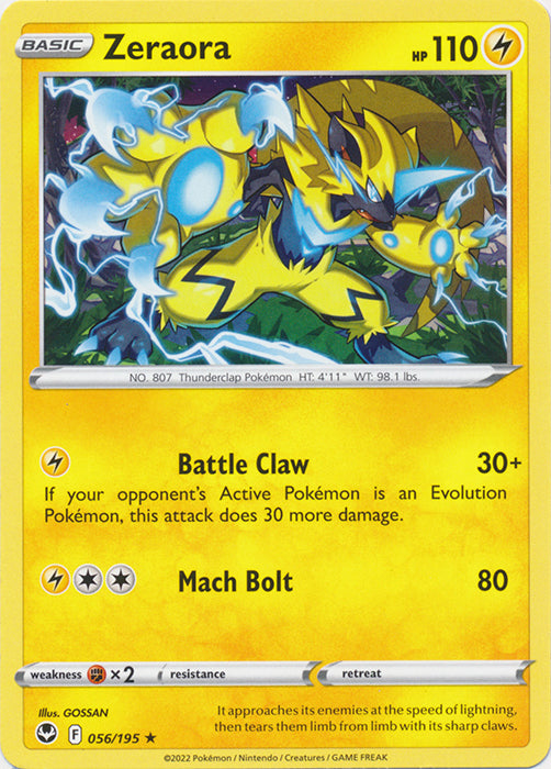 Zeraora - 056/195 - Rare available at 401 Games Canada