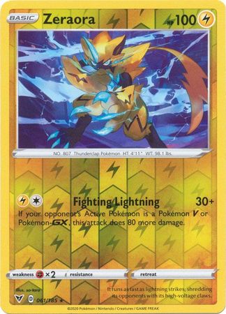 Zeraora - 061/185 - Holo Rare - Reverse Holo available at 401 Games Canada