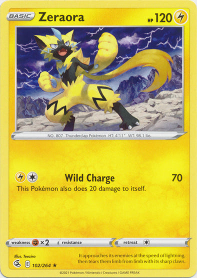 Zeraora - 102/264 - Rare available at 401 Games Canada