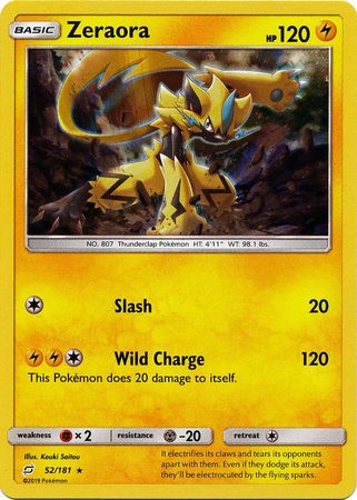 Zeraora - 52/181 - Holo Rare available at 401 Games Canada