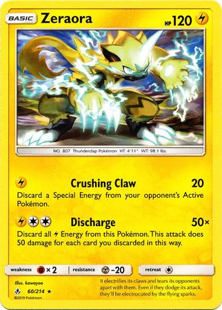 Zeraora - 60/214 - Rare available at 401 Games Canada