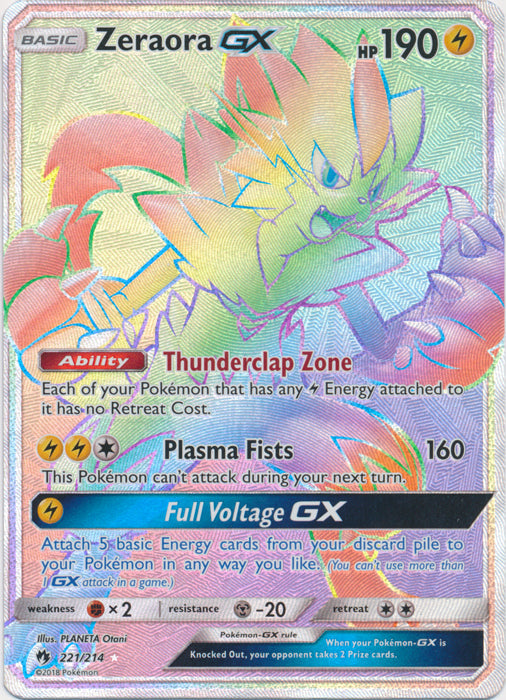 Zeraora GX - 221/214 - Hyper Rare available at 401 Games Canada