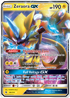 Zeraora GX - 86/214 - Ultra Rare available at 401 Games Canada