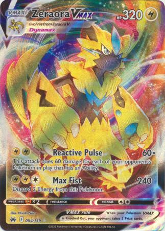 Zeraora VMAX - 054/159 - Ultra Rare available at 401 Games Canada