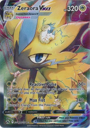 Zeraora VMAX - GG42/GG70 - Ultra Rare available at 401 Games Canada