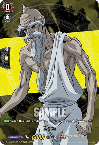 Zeus - D-TB02/RGR52 - Ragnarok Rare available at 401 Games Canada