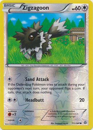 Zigzagoon - 111/160 - Common - Reverse Holo available at 401 Games Canada