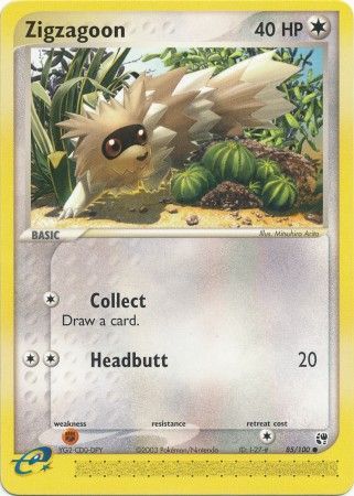 Zigzagoon - 85/100 - Common available at 401 Games Canada