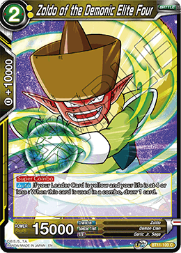 Zoldo of the Demonic Elite Four - BT11-109 - Common (Reprint) available at 401 Games Canada